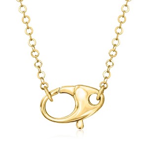 Ross-Simons 14kt Yellow Gold Oversized Lobster Clasp Necklace - 1 of 3
