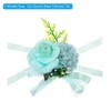 Unique Bargains Corsage Wristlet Adjustable Artificial Flower 2 Pcs - 2 of 4