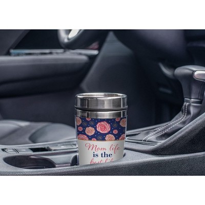 Elanze Designs Mom Life Is The Best Life Pink 17 Ounce Stainless Steel Travel Tumbler