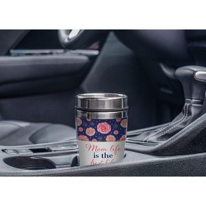Elanze Designs Mom Life Is The Best Life Pink 17 Ounce Stainless Steel Travel Tumbler - 1 of 2