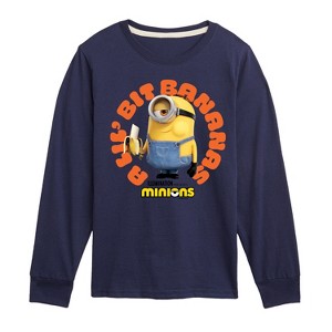 Boys' - Despicable Me Minions - A Lil Bit Bananas Long Sleeve Graphic T-Shirt - 1 of 4