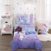 Disney Frozen 2 - Anna, Elsa and Olaf Light Blue, Lavender and White Decorative Toddler Pillow - 3 of 3