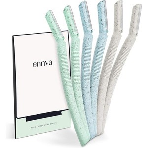 Ennva Eyebrow Razor for Women – Dermaplane Facial Trimmer & Hair Removal Tool for Face & Body, Multipurpose Disposable Blades, Lightweight Makeup Set - 1 of 4