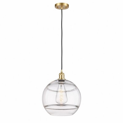 Rochester - 1 Light Cord Hung Mini Pendant In Industrial Style-13.38 Inches Tall and 12 Inches Wide
