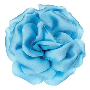 Unique Bargains Satin Flower Durable Elegant Large Peony Floral Lapel Brooch Pin - 1 of 4
