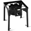 Costway Portable Propane 100000BTU Single Burner Outdoor Camp Stove w Adjustable Legs - 2 of 4