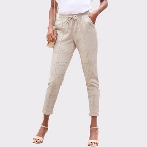 Women's Cropped Pull On Pants - LASCANA - 1 of 4