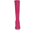Allegra K Women's Side Zipper Padded Insole Chunky Heel Knee High Boots - 3 of 4