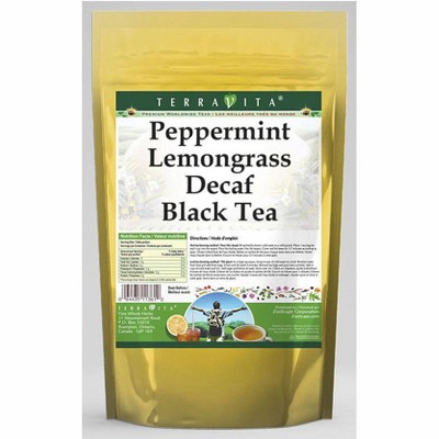 TerraVita Peppermint Lemongrass Decaf Black Tea (25 tea bags, ZIN: 533358, 1-Pack)