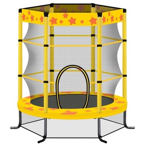 Belatt 55" Toddler Trampoline with Safety Enclosure Net and Balls | Indoor/Outdoor Mini Trampoline for Kids | Fun, Safe, Durable - 1 of 4
