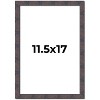 PosterPalooza | Slim Profile Brown Picture Frame - UV Acrylic, Foam Board Backing, Hanging Hardware - 2 of 4