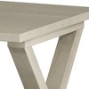 ACEPANO 23.5 in. W Square Accent  Side Table-Antique White - 4 of 4