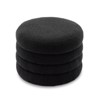 Lyngins 24.41 Inch Velvet Round Storage Ottomanes,Modern Upholstered Storage Bench,Storage Bench Benches for Living Room,Bedroom - 4 of 4