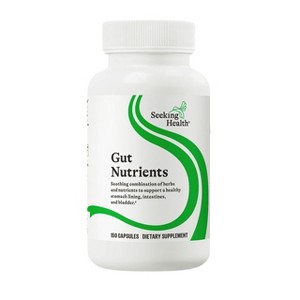 Seeking Health Gut Nutrients, Digestive and Gastrointestinal Support, Glutamine-Free Supplement, Vegan and Vegetarian(150 capsules)* - 1 of 4