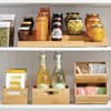 mDesign Bamboo Expandable Kitchen Cabinet, Pantry Spice Rack - Natural Wood - image 3 of 4
