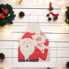 Unique Bargains Christmas Aprons Linen Beige White Red 21.65"x26.77" 1 Pcs - 2 of 4