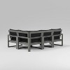 POLYWOOD 4pc EDGE Modular Deep Seating Outdoor Patio Sectional Sofa Furniture Set - 3 of 3