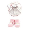 Hudson Baby Infant Girl Turban and Socks Set, Modern Rainbow, One Size - 4 of 4