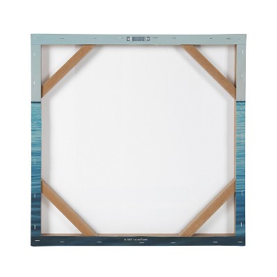 Etang de Thau Blue Coastal Canvas Wall Art Set