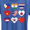 Women's - Instant Message - AAPI Heart Flags Short Sleeve Graphic T-Shirt - 2 of 4
