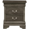NicBex Classic Nightstand with 2 Drawers End table with Metal Handles Modern Bedside Table for Living Room, Bedroom, Study - 3 of 4