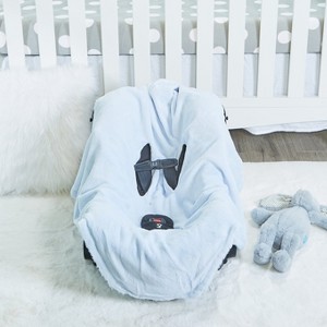 EVERYDAY KIDS Blue Baby Car Seat Blanket for Baby and Toddler Boys Baby Swaddle Wrap Blanket for Interior Car Seat; - 1 of 4