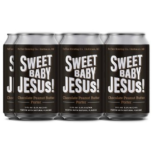 DuClaw Sweet Baby Jesus! Chocolate Peanut Butter Porter Beer - 6pk/12 fl oz Cans - 1 of 3