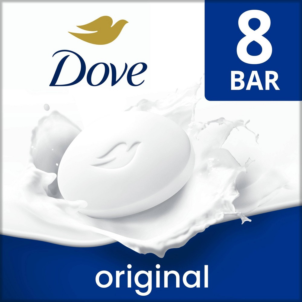 Photos - Shower Gel Dove Beauty White Moisturizing Beauty Bar Soap - 8pk - 3.75oz each