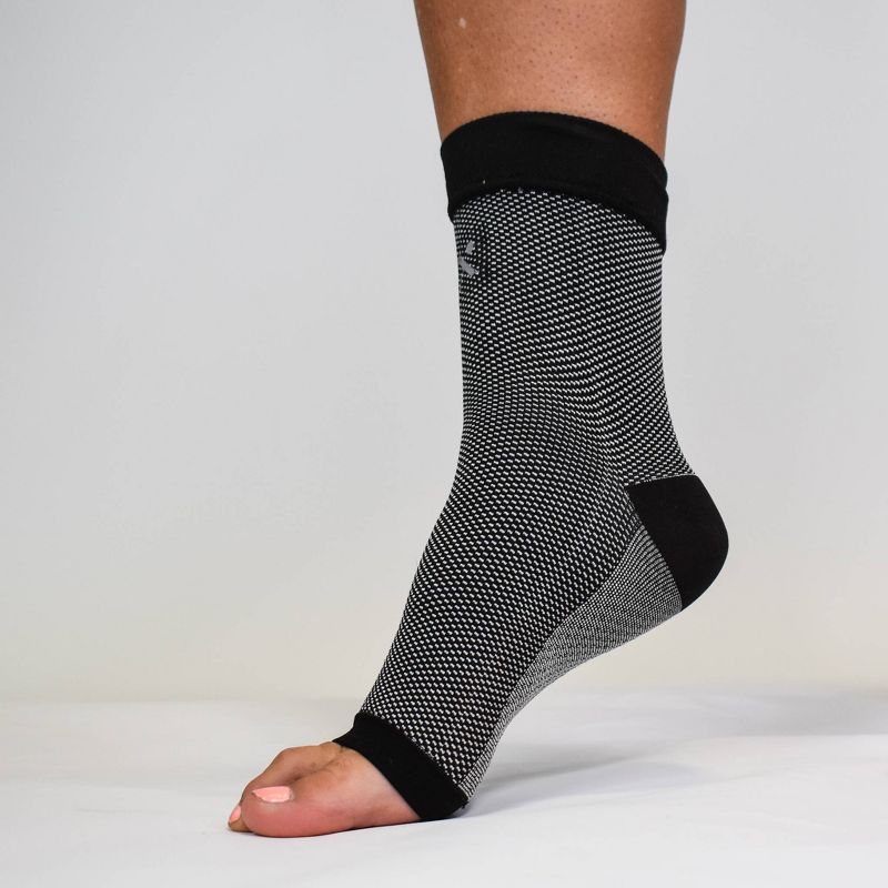 Nufabrx Capsaicin Infused Compression Ankle Sleeve - Gray, 3 of 9