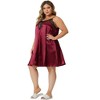 Agnes Orinda Women's Plus Size Lace Spaghetti Lounge Nightgowns - 3 of 4
