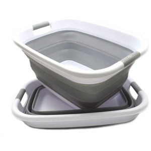 SAMMART 31L (8.1 gallon) Collapsible Plastic Laundry Basket - 1 of 4