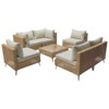 Maggift Patio Seating Sets, Transform Your Backyard into a Retreat, Designed for Relaxation and Style, Beige, 109.1"*54.5"*25.4" - 3 of 4