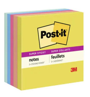 Post-it Sticky Notes Cube Pastel Colors Collection, Pack of 1 Pad, of 450  Sheets, 76 mm x 76 mm, Pink, White, Orange Colors - Self-stick Notes For  Note Taking, To Do Lists & Reminders : Sticky Note Pads : Office Products 