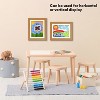 Americanflat 10x12.5 Kids Artwork Picture Frame in Oak- Displays 8.5x11" With Mat and 10x12.5" Without Mat -  2 Pack - 4 of 4
