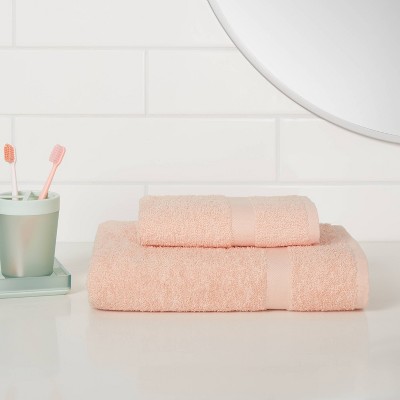 Peach Bath Towels Target, Peach And Grey Bathroom Towels