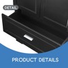 63" Tall Bathroom Storage Cabinet, Cabinet with Two Doors and Drawers, Adjustable Shelf, MDF Board - Leovsnove - 4 of 4