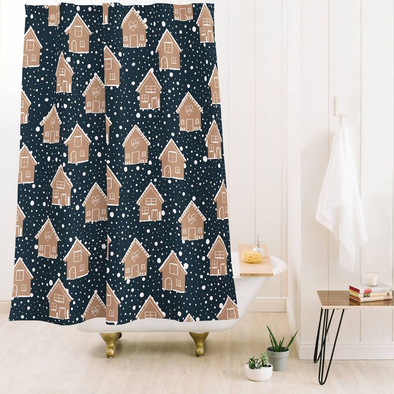 Coast Studio Home For The Holidays Shower Curtain - Black - Deny Designs, 3 of 4