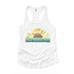 Women's Wo's "Stay Golden, Girl" Graphic Tank - Wild Lucille - 1 of 1