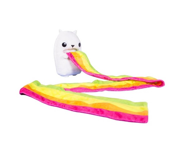 Exploding Kittens 7" Rainbow-Ralphing Cat Plush Scarf