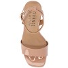 Journee Collection Womens Konna Mid Heel Wedge Sandals - 4 of 4