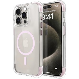 BONGEEK Compatible with iPhone 15 Pro Max Case 6.7", Slim Liquid Silicone 3 Layers Soft Gel Rubber Shockproof Protective Phone Case -Chalk Pink1 - 1 of 4