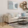 WyndenHall Willow Round Metal Side Table Teal: Modern Industrial End Table, Scratch-Resistant, 23" Height - 2 of 4