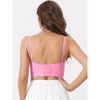 INSPIRE CHIC Women's Adjustable Straps Push-Up Underwire Triangle Cross Bralette - 2 of 4