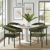 Modern Dining Chair Set Of 2,Boasting Curved Frame Armrest Dining Chair,Velvet Upholstered For Dining Room,Living Room,Farmhouse-Tanpinhause - 2 of 4