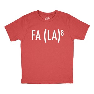 Youth Funny T Shirts Fa La 8 Sarcastic Christmas Carol Graphic Novelty Tee for Kids - Crazy Dog Youth T Shirt Gift For Christmas - 1 of 4