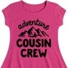 Girls' - Instant Message - Adventure Cousin Crew Fit & Flair Cap Sleeve Graphic Dress - 2 of 4