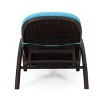 Waverly Patio Faux Wicker Chaise Lounge Blue - Christopher Knight Home: Adjustable, Weather-Resistant - 3 of 4