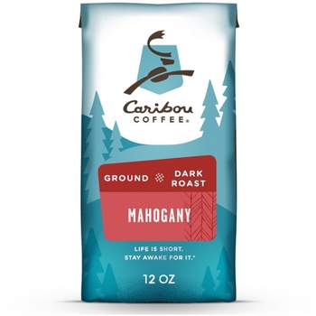 Caribou Coffee Mahogany Dark Roast Ground Coffee - 12oz