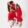 Bellabu Bear Toddler Winterberry Red Bamboo Girls' Long Sleeve Dress - 2 of 4