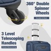 Lyngins 5-Piece Softside Luggage Set – 20" + 24" + 28" Spinner Suitcases with Wheels, Travel Duffel Bag & Toiletry Bag, Easy-Access Pockets - 2 of 4